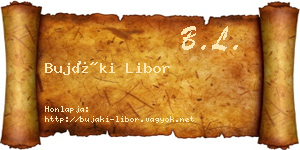 Bujáki Libor névjegykártya
